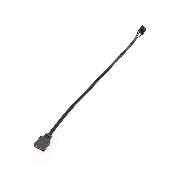 4-pin Rgb -standardi ARGB 3-pin 5v sovitinliitin Rgb-kaapeli 25cm（Musta）