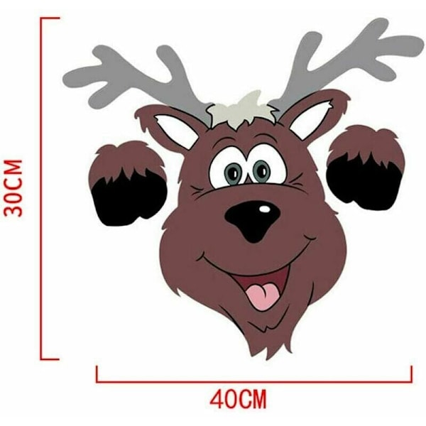 Dekoration av trästaket, perfekt dekoration, hållbar gräsmattsdekoration, utomhusdekoration för jul (älg)