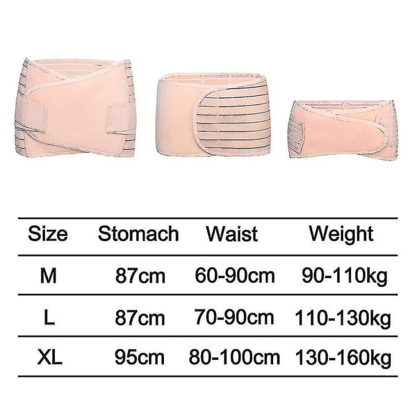 Återställningsbälte Postpartum Belly Band Wrap Abdominal Binder（L）