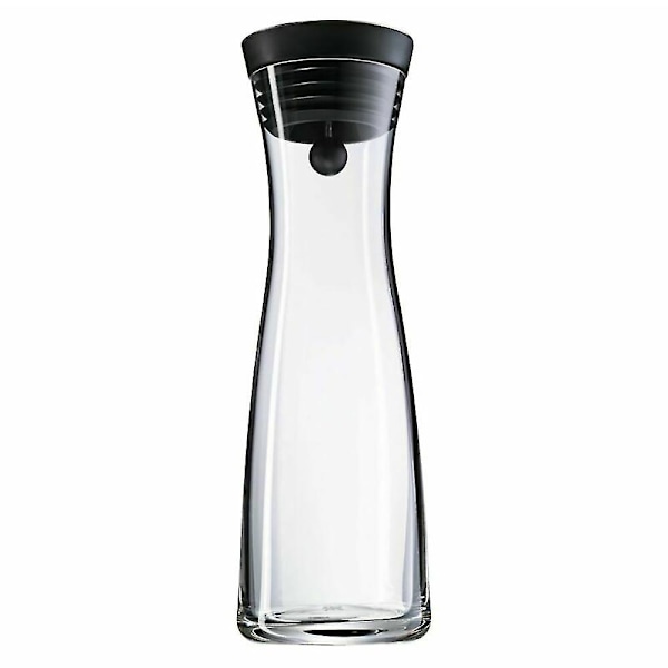 Vandkaraffel 1,8l Høj Borosilikat Glasflaske Basic Vippe låg（Transparent Farve）