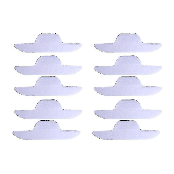 10 st engångskragssvettlappar unisex non-woven båtform nackmatta packningar