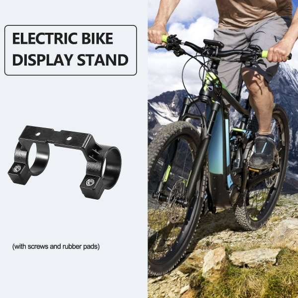 Kt- Lcd3 Displayhållare Fäste Elektrisk Cykelsystem Displayhållare Kompatibel Ebike Kt Kunteng Lcd 3（Svart）