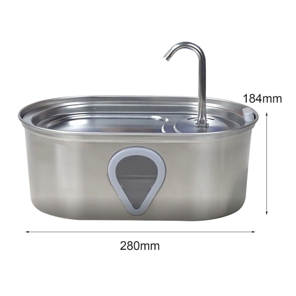 Automatisk drickskål 3500ml UK adapterkontakt för valp smådjur Kitty