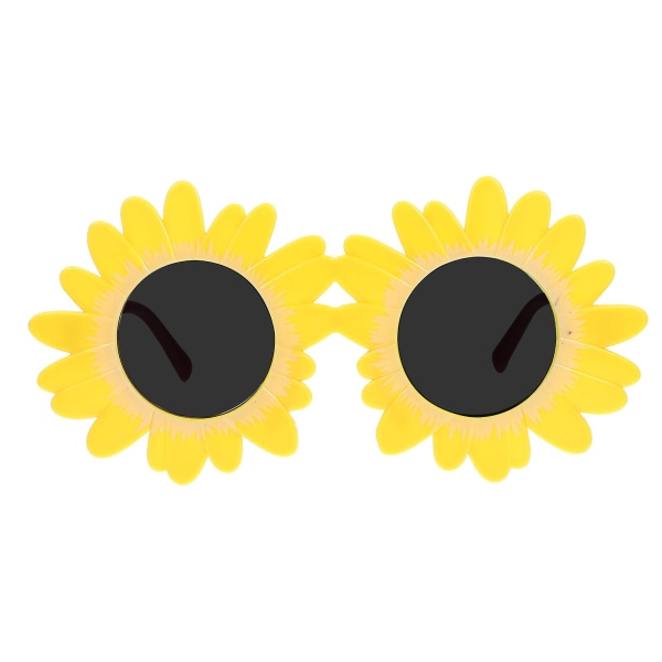 1 pari muodikkaat kukka-aurinkolasit, lasten hienot juhla-aurinkolasit (14.30X6.80X3.00CM, keltainen)