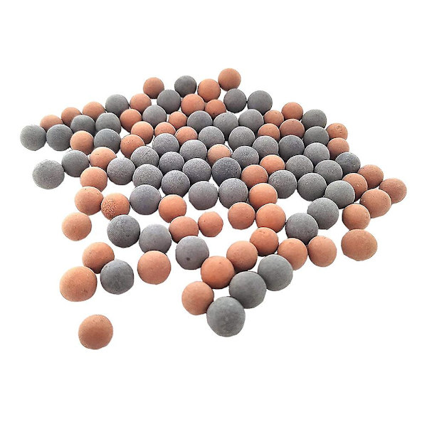 40 stk akvarium dekorative baller vannrensing keramiske baller (1X1 cm, oransje)