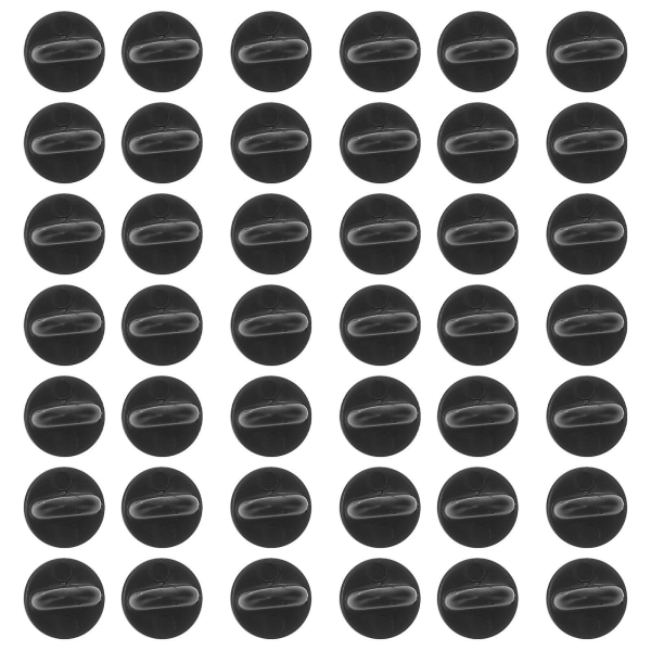 100 kpl Kytkin kumitappi takapainikkeen vaihto univormumerkki Comfort Fit solmiotappi käännetappi Takana kiinnityspainike (musta) musta)