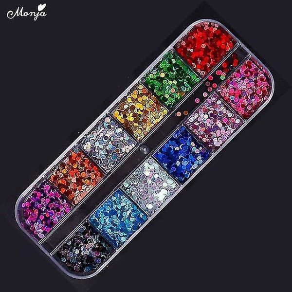 4337 Mellanblandade 3d Diy Charm Nail Art Måne Stjärna Guld Metall Nitar Nitar