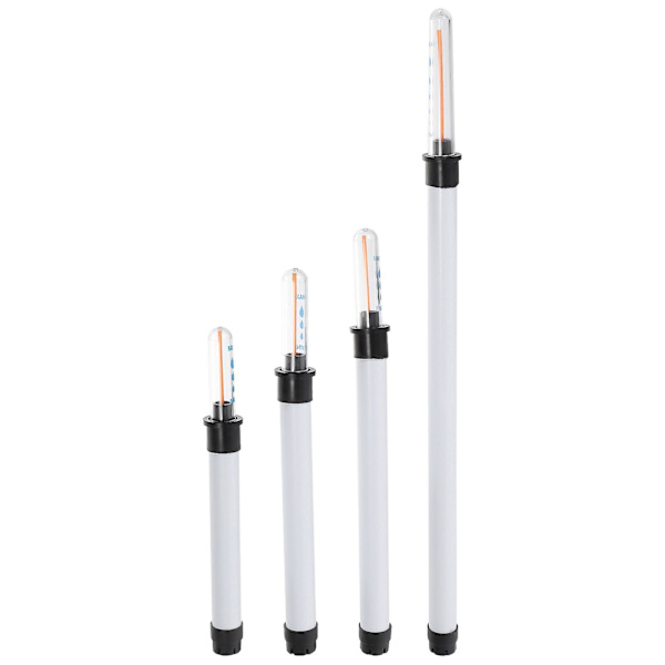 4-pak plast vandmangel påmindelse flyde-type vandstand skala vandstandsindikator (4 stk./sæt) (36.00X2.00X2.00CM, hvid)