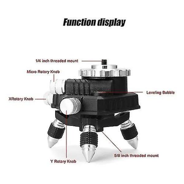 Huepar Laser Nivå Adapter, Metall 360-graders Roterande Bas För Laser Nivå