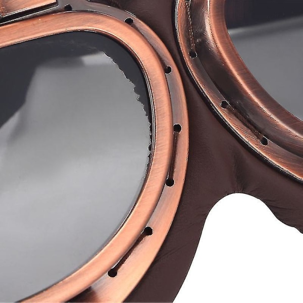 1 stk. Transparent linse retro briller (brun stel)