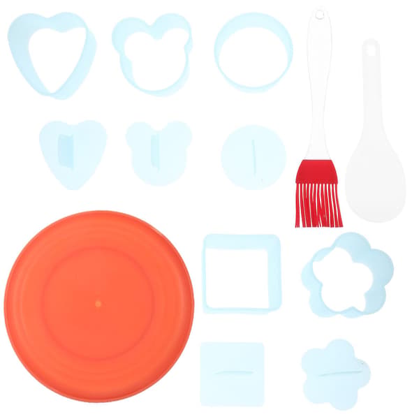 Set med risbollsformar, söta tecknade risbollsformar, DIY sushiformar, risbollsformar (7,00 x 7,00 x 4,00 cm, som visas på bilden)