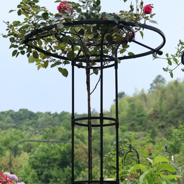 Havegitter til klatreplanter og blomster, metalgitter til klatreplanter, roser 90-210 cm - Snngv（90 cm）