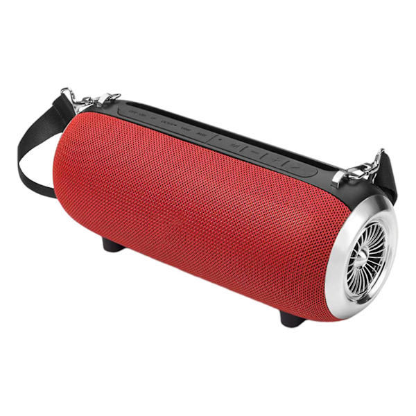 Dubbla högtalare Bluetooth-högtalare, stor volym, bärbar utomhusremtyg, kraftfullt ljud och radio allt-i-ett-maskin（röd）