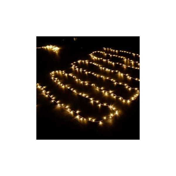 Gardinkedjor, 100M ljusslinga, varmvit, inomhus/utomhus dekoration, IP44 vattentät, semester bröllopsfest ljusslinga (600LED)