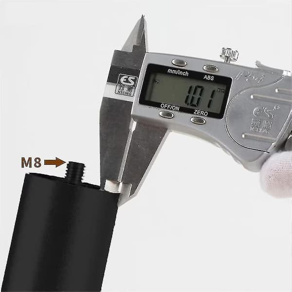 4 ställbara möbelben i aluminiumlegering, runda, 12 cm-