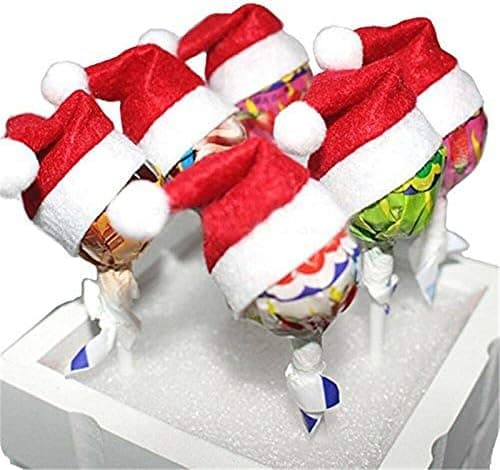 Tomte Godis Käpp Hattar - 36 Mini Godis Flaskkorkar