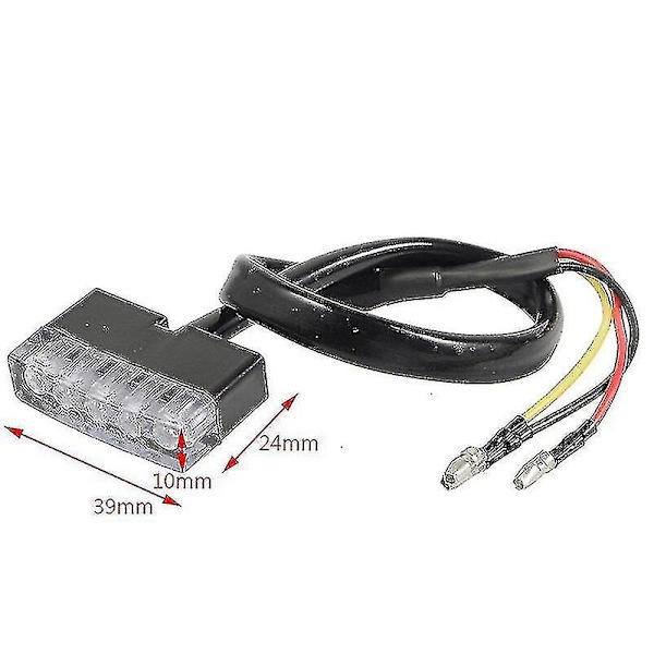 12v Mini 5 Led Universaalinen Vähävirtainen Suuritehoinen Moottoripyörä Skootteri Atv Pyörä Punainen Takavalo Jarruvalo Lamppu