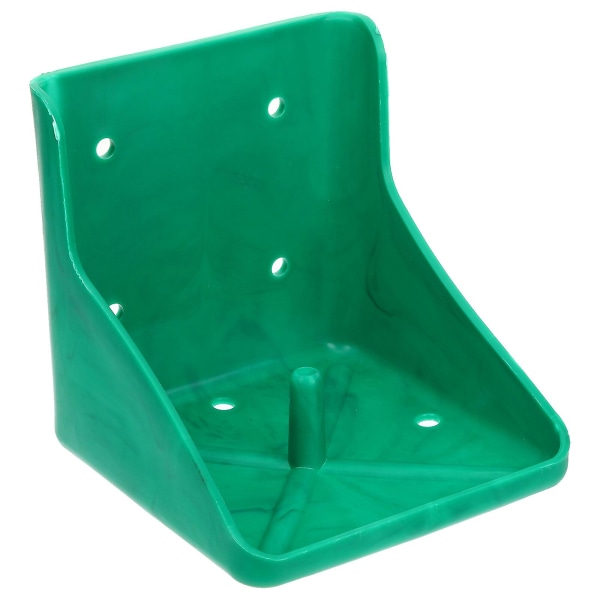 Professionell fårmatare bekvämt saltblockställ för hästsaltslickning (20,5x20,5cm, grönt)