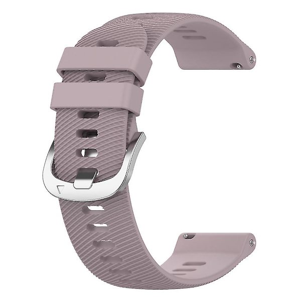 20mm Silikonklockarmband Flerfärgat Klockarmband Andningsbart Klockarmband För Garmin Venu 2plus/samsung（violett）