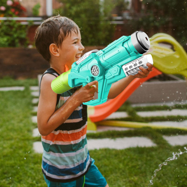 2023 Ny vandpistol sprøjtevandsprøjtepistol legetøj gave til drenge piger børn børn svømmebassin strandfest udendørs vandkamp leg（blå）