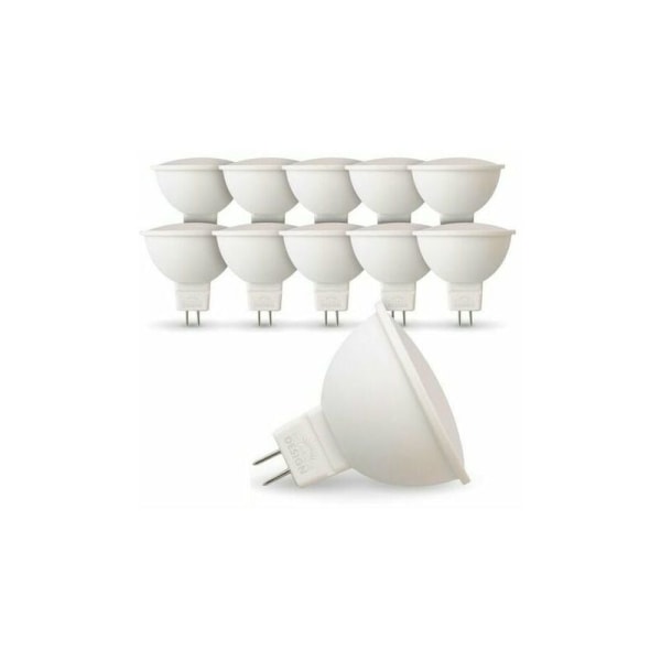 Paket med 10 LED-lampor GU5.3 MR16 5W Eq 40W Färgtemperatur: Neutral vit 4000K