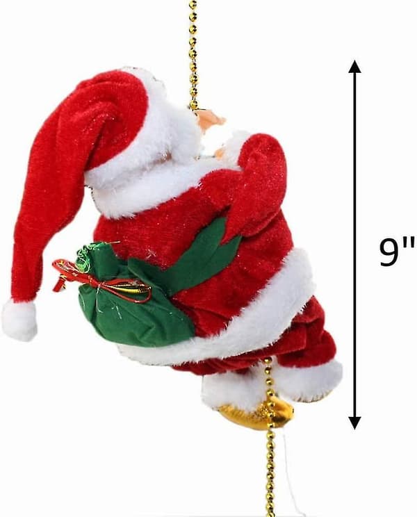 Klättrande jultomte julgransprydnader dekorationspresenter