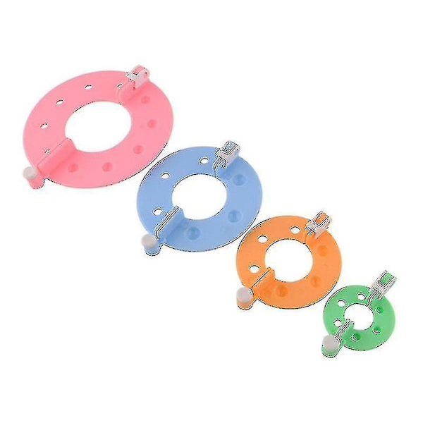 8 st Pompom Maker Kit Stickning Hantverk Olika Storlekar Plyschboll Tillverkningsverktyg