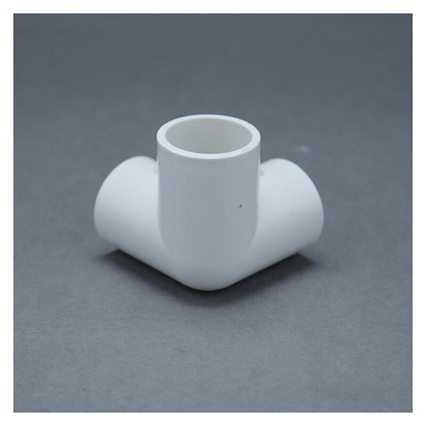 3-vägs PVC-koppling, PVC-rörkopplingar, tredimensionella kopplingar, möbelkopplingar, växthusram (storlek: 32 mm)