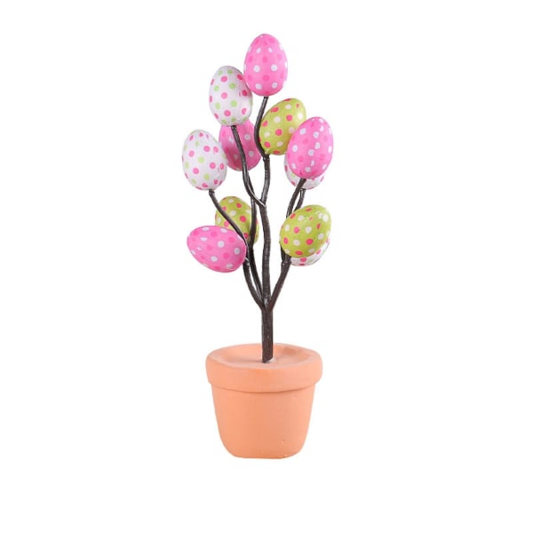 Påskägg Krukfläckar Ägg Blomkruka Utomhus Gård Påskdekoration FAN0275（A）