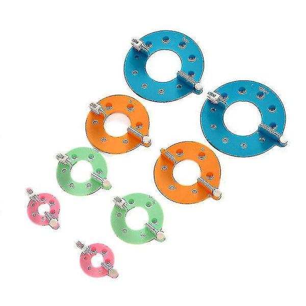 8 st Pompom Maker Kit Stickning Hantverk Olika Storlekar Plyschboll Tillverkningsverktyg