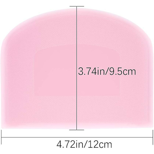 2 st 12x9,5 cm Bakhorn - Degdelare Plast Degsskrapa För Kök, Bakverk, Pannkakor
