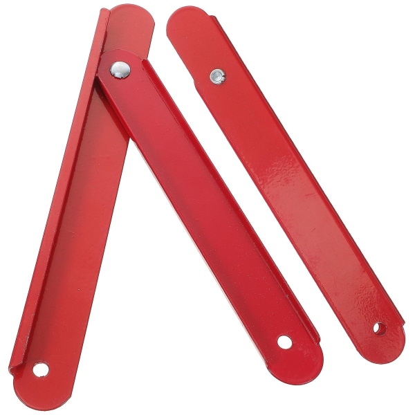 2-Pack Attic Ladder Hinge Replacement Ladder Tie Rod Step Hinge Parts (22X2.8CM, Red)