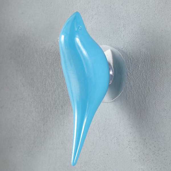 Kreativ fågelväggkrok Heminredning Harts Träkornkrok 3d krok Klädkrokvitblå2st