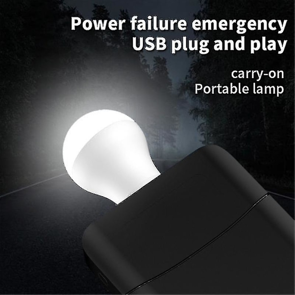 2 stk. Usb-stiklampe Computer Mobil Strømforsyning Opladning Usb Lille Boglampe Led Øjenbeskyttelse Læselampe Usb Lille Nattelys Pærer