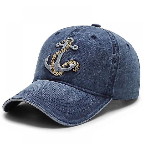 Baseballkeps, Performance Snapback-keps, Vattentät Baseballkeps, Unisex, Sommar Utomhus Solskydd (Mörkblå)