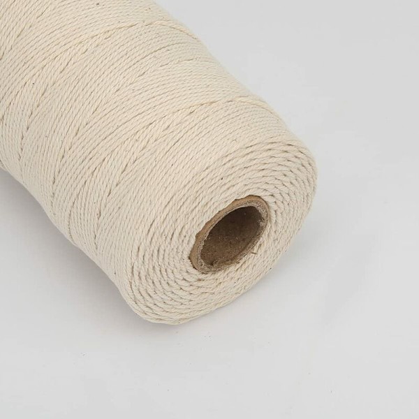 Baker Twine 200m, 3-trådig bomullsgarn för köket, livsmedelssäkert. Perfekt för knutar, för fjäderfä, korv, läxor, hantverk