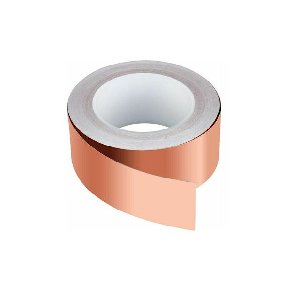 Dontodent Kopparband 30m x 50mm, Premium Kopparfolie Tejp Limband för EMI-skärmning, Hantverk, Snigelavvisande, Elektriska reparationer, Kretspapper