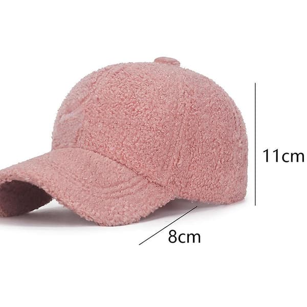 Faux lammeskinns baseballcaps