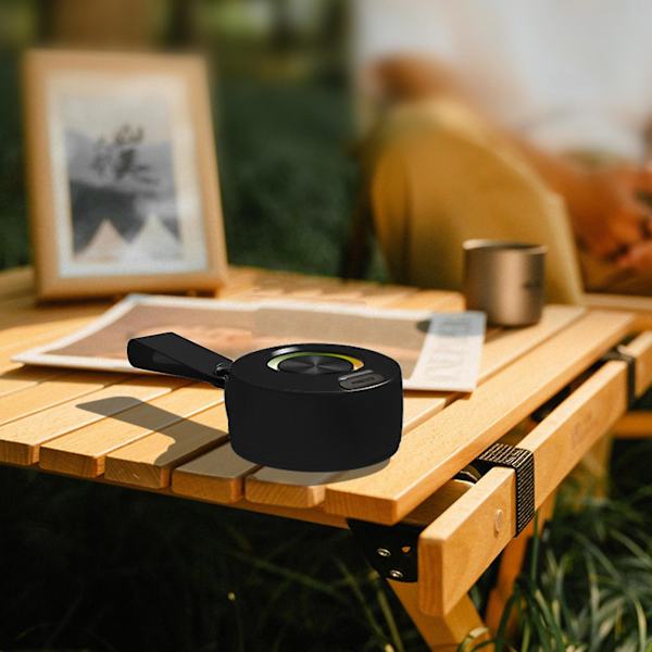 Bärbar trådlös Bluetooth-högtalare Bärbar högtalare med färgad Bluetooth 5.0 Special Holiday Gift（Svart）