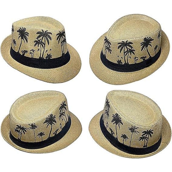 Halmhatter for menn, kvinner, unisex, Panama, sommer, sol, jazz, kostymefest, caps