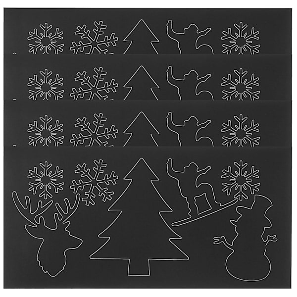 4-osainen takki suuri paikka itseliimautuva paikka appliikki vaatteiden appliikki koristelu (19.80X10.00X0.10CM, musta)