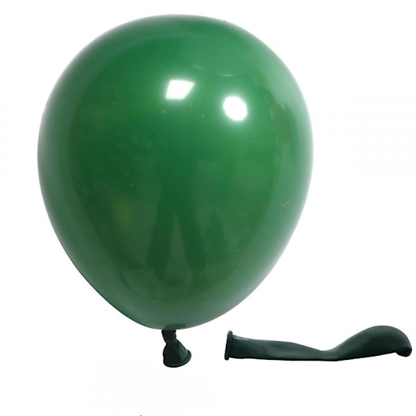 Dekorativa ballonger, matta ballonger, liten studs, attraktiv design, perfekt för semesterdekorationer och fönsterdisplayer (mörkgrön)