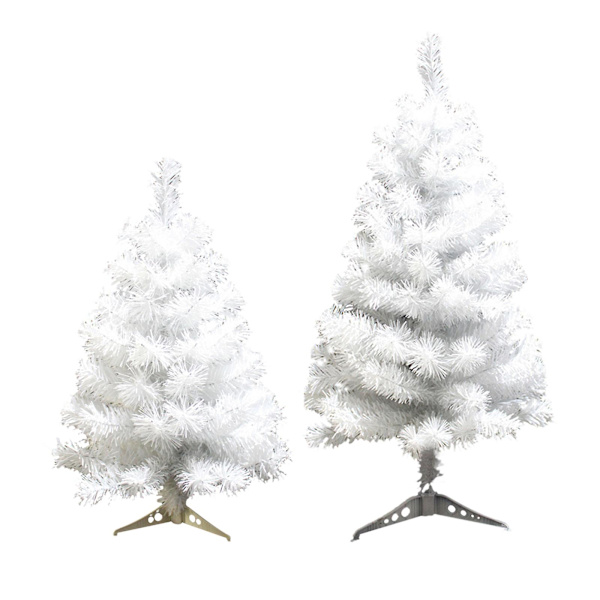 Dekorationer Julgran Vit Snö Festival Prydnad Miljövänlig PVC Nyår PET 60CM Prydnader Rostskydd Hantverk（60cm）
