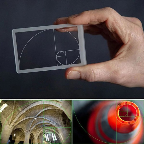 Gyllene snittet/Fibonacci kompositions sökare, tydlig gyllene snitt tittare