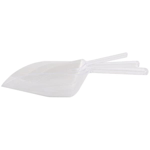 3-delad pallis isskrapa form plastsked - transparent