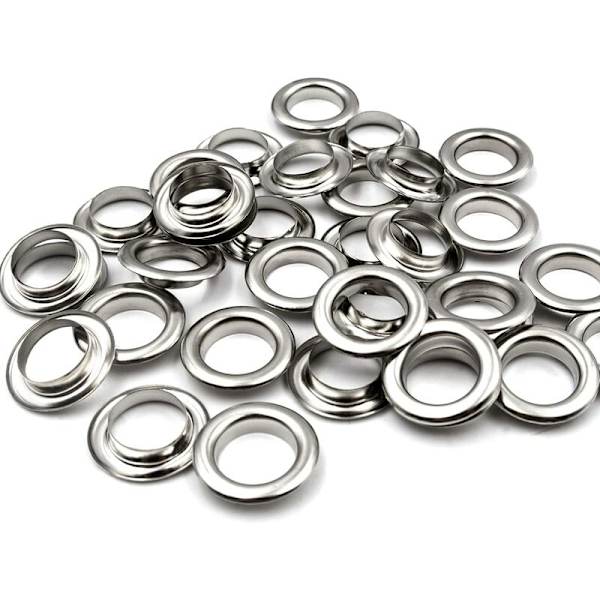 Grommetverktyg 12mm Metall Ögle Set 100 Set Grommet Kit Ögle Kit För Canvas Presenning Tält Reparation Silver (1/2\")