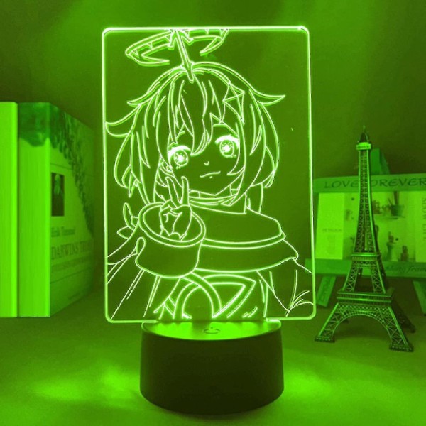 Genshin Impact Pai Meng Led 3d-lampa Lllusion Light skrivbordslampa japansk anime-ljus för barnrumsdekor nattlampa födelsedagspresent manga-pryl