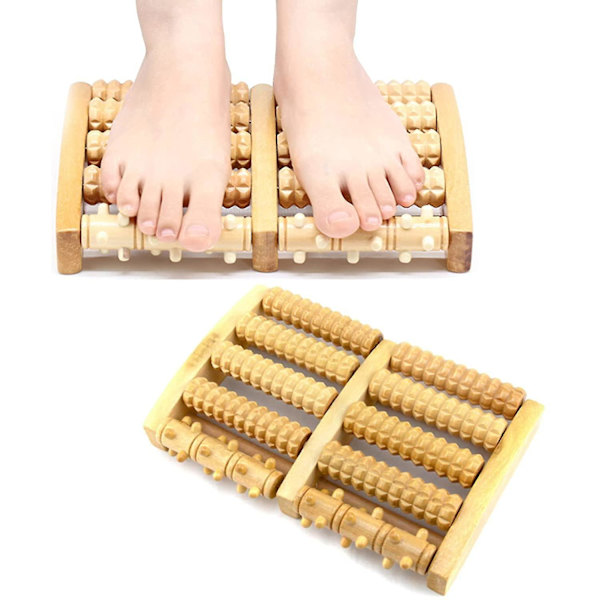 Träfotvals, fotmassagerulle, fotmassage för stressreduktion