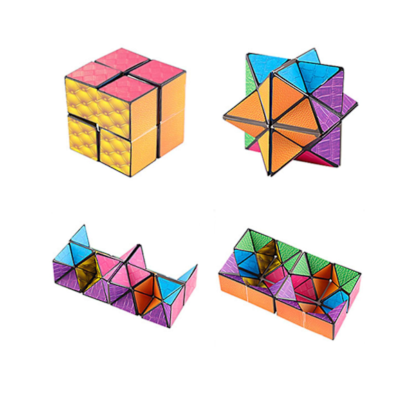 Fidget Star Cube Leksaker Barn Vuxna Ångest Stress Relief Sensorisk Leksak Fidget Block