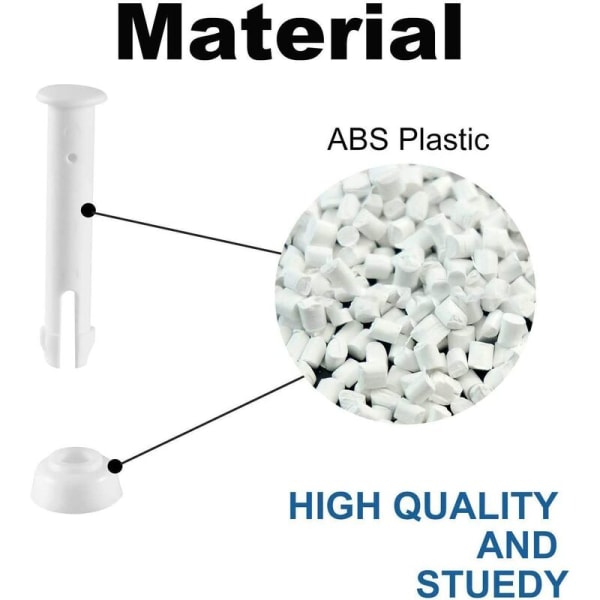 Gap-stift och brickor för Intex runda pooler med metallram, reservdelar för Intexpool (6 cm/2,36 tum) (12 st)
